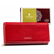 Peterson Női Bőr Pénztárcaptn 42100-Sgn-7785 Red - Piros