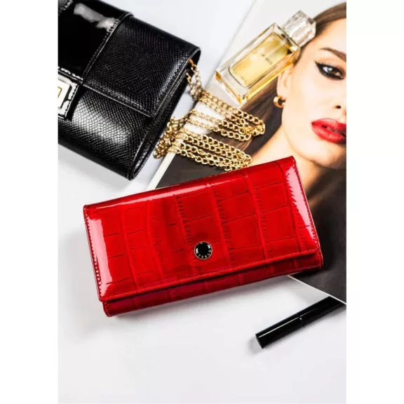 Peterson Női Bőr Pénztárca Ptn 42106-Cb-8720 Red - Piros Peterson Női Bőr Pénztárca Ptn 42106-Cb-8720 Red - Piros