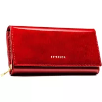 Peterson Női Bőr Pénztárca Ptn 42106-Pr-4892 Red - Piros