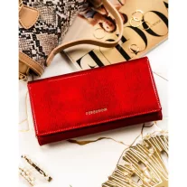 Peterson Női Bőr Pénztárca Ptn 42106-Pr-4892 Red - Piros