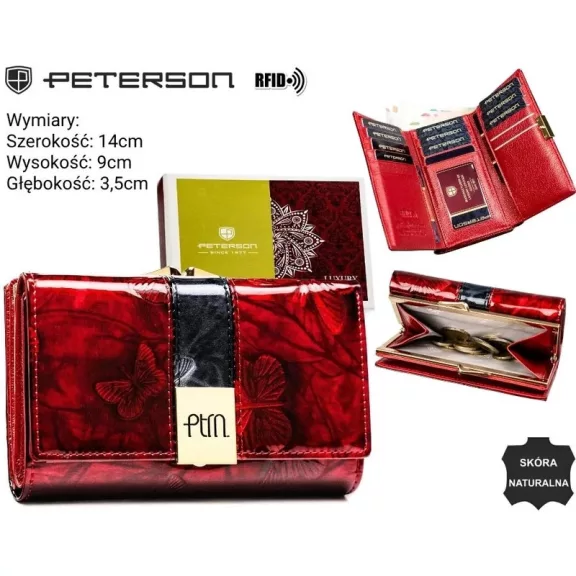 Peterson női bőr pénztárca PTN 42108-NBF Peterson női bőr pénztárca PTN 42108-NBF