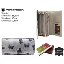 Peterson női bőr pénztárca PTN 42122-BF