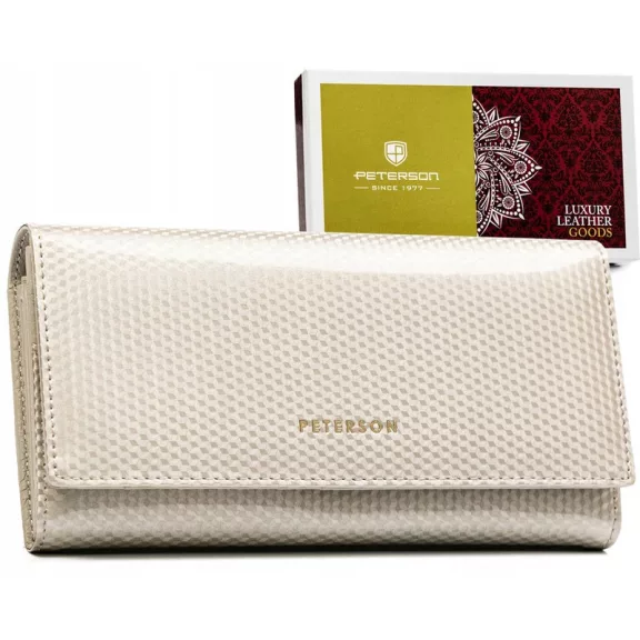 Peterson Női Bőr Pénztárca Ptn 42122-Sbr-7297 Beige Peterson Női Bőr Pénztárca Ptn 42122-Sbr-7297 Beige