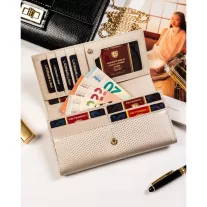 Peterson Női Bőr Pénztárca Ptn 42122-Sbr-7297 Beige