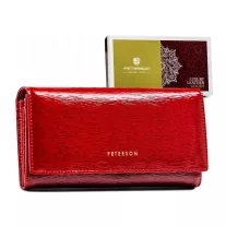 Peterson női bőr pénztárca PTN 42122-SH – piros