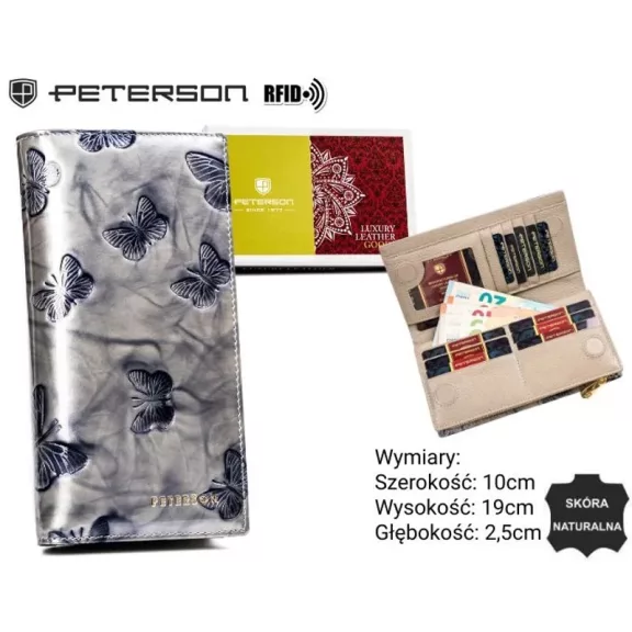 Peterson női bőr pénztárca PTN 421431-BF Peterson női bőr pénztárca PTN 421431-BF