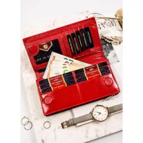 Peterson Női Bőr Pénztárca Ptn 421431-Dsl-6181 Red