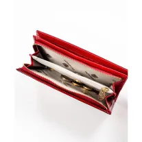 Peterson női bőr pénztárca PTN 421431-SBR – piros