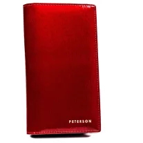 Peterson női bőr pénztárca PTN 421431-SH – piros