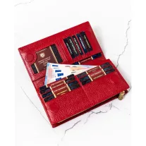 Peterson női bőr pénztárca PTN 421431-SH – piros