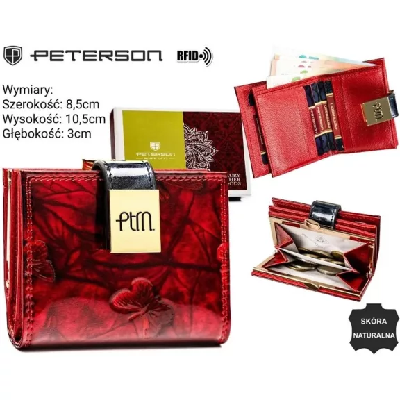 Peterson női bőr pénztárca PTN 42329-NBF Peterson női bőr pénztárca PTN 42329-NBF
