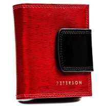 Peterson - Női Bőr Pénztárca - Piros - Ptn 42329-Sh Red