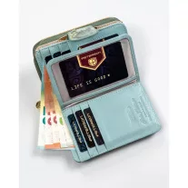 Peterson női bőr pénztárca PTN 425214-SFL – kék