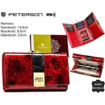 Peterson női bőr pénztárca PTN 55020-NBF