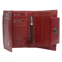 Peterson női bőr pénztárca PTN 70613-9-TVT – piros
