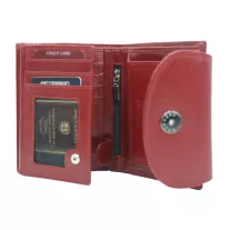 Peterson női bőr pénztárca PTN 70614-9-TVT – piros