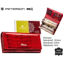 Peterson női bőr pénztárca PTN 72401-CR
