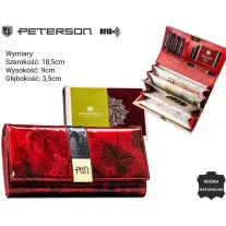 Peterson női bőr pénztárca PTN 72401-NBF