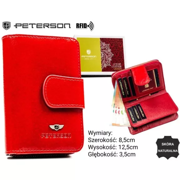 Peterson női bőr pénztárca PTN 76115-LMVT Peterson női bőr pénztárca PTN 76115-LMVT