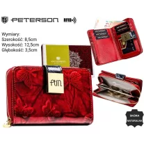 Peterson női bőr pénztárca PTN 76115-NBF