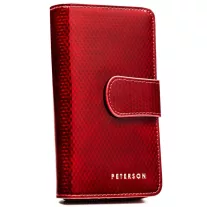 Peterson Női Bőr Pénztárca PTN 76116-SBR-2296 Red