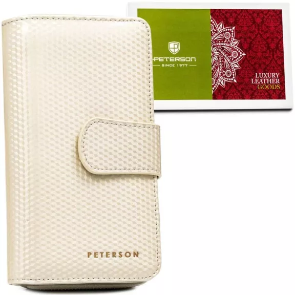 Peterson Női Bőr Pénztárca Ptn 76116-Sbr-0929 Beige Peterson Női Bőr Pénztárca Ptn 76116-Sbr-0929 Beige