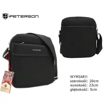 Peterson Férfi Oldaltáska  Ptn 788802-0341 Black - Fekete