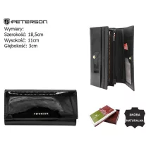 Peterson női bőr pénztárca PTN BC-409