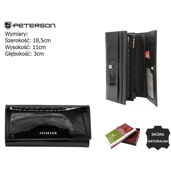 Peterson női bőr pénztárca PTN BC-409 Peterson női bőr pénztárca PTN BC-409