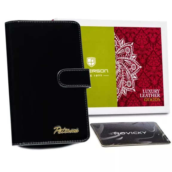 Peterson Női Bőr Pénztárca Ptn Bc-603-1711 Black Peterson Női Bőr Pénztárca Ptn Bc-603-1711 Black