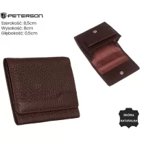 Peterson férfi bőr pénztárca PTN CW-302 – barna