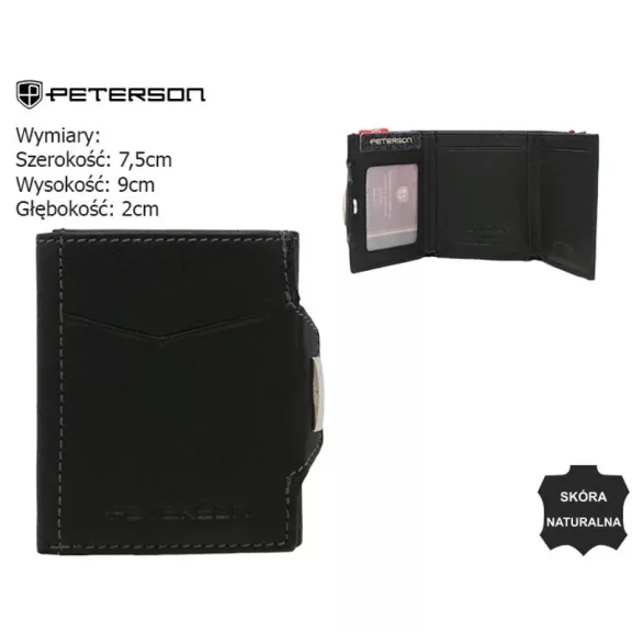 Peterson férfi bőr pénztárca PTN G710-GKA Peterson férfi bőr pénztárca PTN G710-GKA