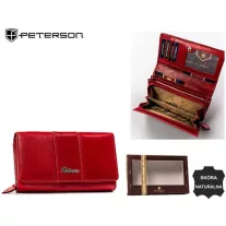 Peterson Női Bőr Pénztárca Ptn Ka-22-4207 Red