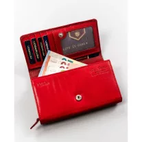 Peterson Női Bőr Pénztárca Ptn Ka-22-4207 Red