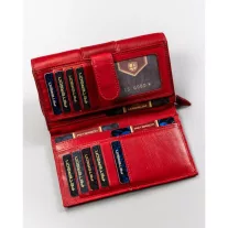 Peterson Női Bőr Pénztárca Ptn Ka-22-4207 Red