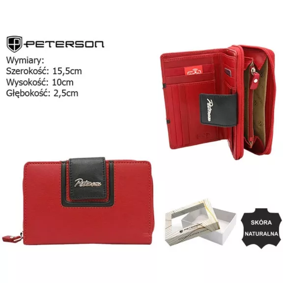Peterson női bőr pénztárca PTN KA-28 Peterson női bőr pénztárca PTN KA-28