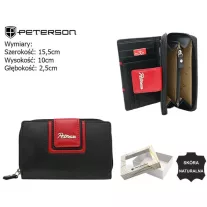 Peterson női bőr pénztárca PTN KA-28