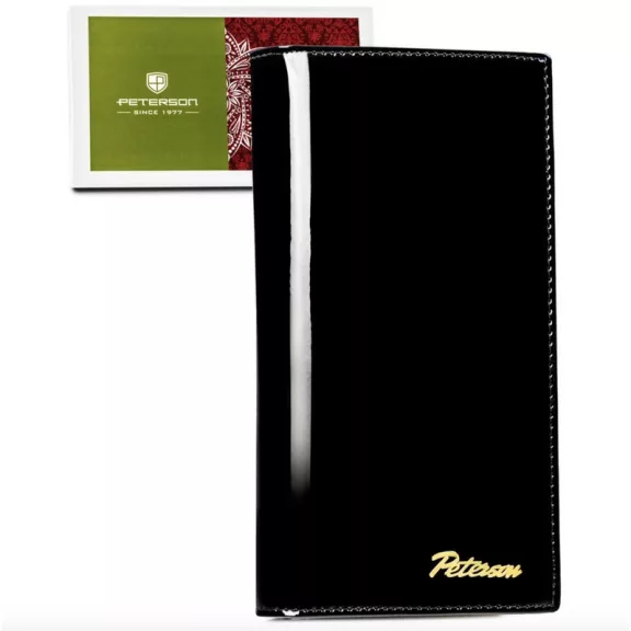 Peterson Női Bőr Pénztárca Lj-421431-0629 Black-Gold Peterson Női Bőr Pénztárca Lj-421431-0629 Black-Gold