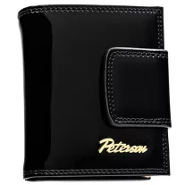 Peterson Női Bőr Pénztárca Ptn Lj-42329-0612 Black-Gold