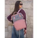 Peterson Női Hátizsák Ptn Mb3-6012 Gray-Pink - Szrke-Rózsaszín