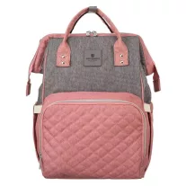   Peterson Női Hátizsák Ptn Mb3-6012 Gray-Pink - Szrke-Rózsaszín