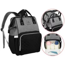   Peterson Női Hátizsák Ptn Mb3-6029 Gray-Black - Szürke-Fekete