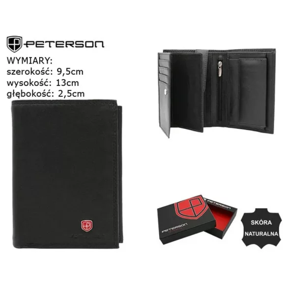 Peterson férfi bőr pénztárca PTN MR-03-CN Peterson férfi bőr pénztárca PTN MR-03-CN