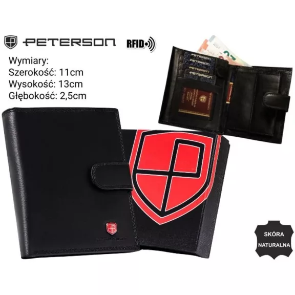 Peterson férfi bőr pénztárca PTN MR-05L-CN Peterson férfi bőr pénztárca PTN MR-05L-CN