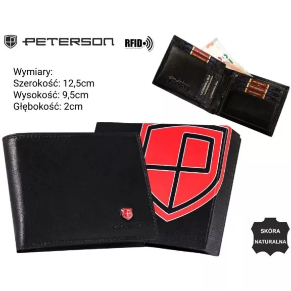 Peterson férfi bőr pénztárca PTN MR-12-CN Peterson férfi bőr pénztárca PTN MR-12-CN