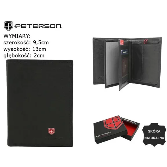 Peterson férfi bőr pénztárca PTN MR-14-CN Peterson férfi bőr pénztárca PTN MR-14-CN