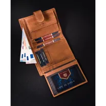 Peterson férfi bőr pénztárca PTN N005L-PCA – barna