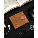 Peterson férfi bőr pénztárca PTN N008L-PCA – barna