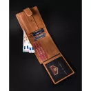 Peterson férfi bőr pénztárca PTN N008L-PCA – barna