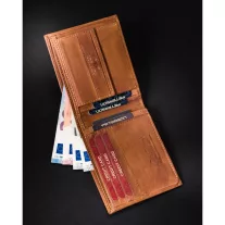 Peterson férfi bőr pénztárca PTN N008-PCA – barna